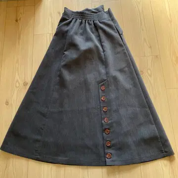 AMERI 그레이 플레어 스커트 S