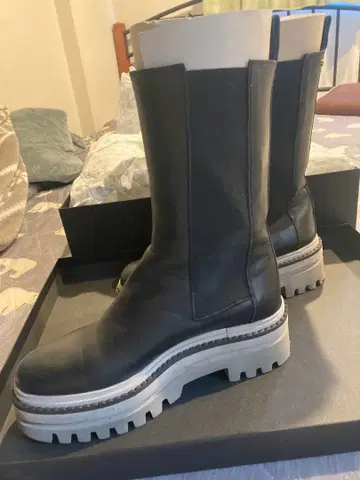 그레이스 콘티넨탈 사이드 고어 부츠 안젤로 벨비카트 36 블랙