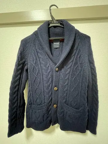 SHIPS JET BLUE 로우게이지 니트 네이비