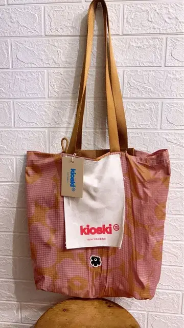 키오스키 마리메꼬 에코백 핑크