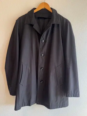 COMME CA ISM 블랙 스텐카라 코트 L
