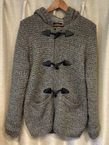 EPOCA UOMO 후드 부착 니트 더플 코트