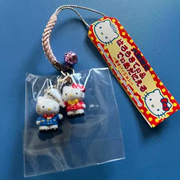 레어! 지역 한정 헬로키티 오사카 한정 만담 키티 & 다니엘 족쇄 스트랩