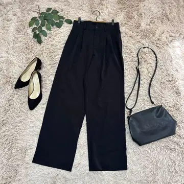 6664 미밈셀렉 턱 팬츠 [ ML상당 ] 블랙/하이웨스트/보송보송