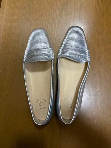 히미코 실버 플랫슈즈