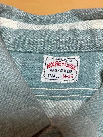 WAREHOUSE 헤비 플란넬 셔츠 SMALL