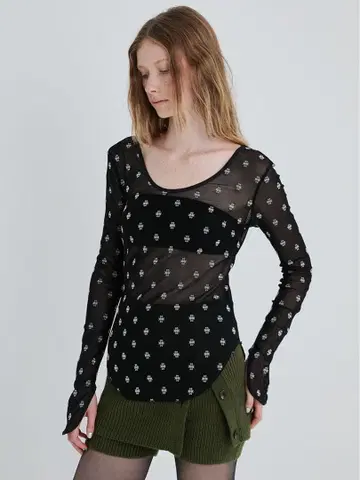 [ SORIN ] 소린 SWAN LAKE U-NECK TOP