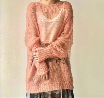 TODAYFUL 모헤어 로우게이지 니트