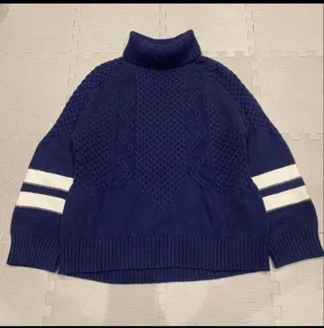 spick&span 네이비 터틀 스웨터 니트