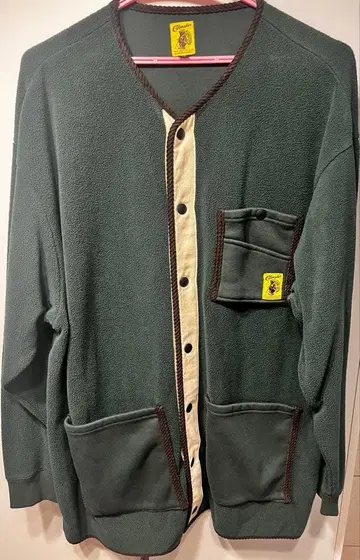 COBMASTER 그린 보들보들 맨투맨 가디건