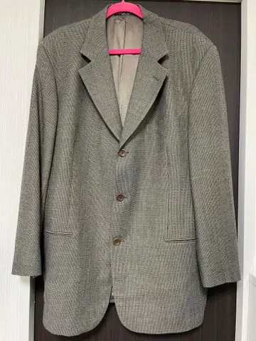 HUGO BOSS 테일러드 자켓 체크 그레이 빅 사이즈 44R