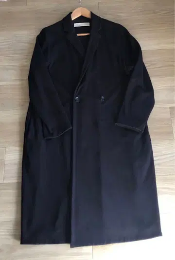 GALERIE VIE 네이비 롱 코트