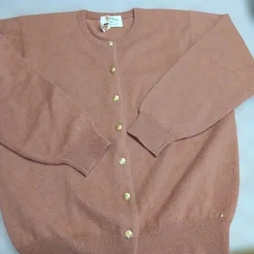 캐시미어 100% 핑크 가디건 긴팔
