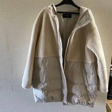 INTER PLANET 플리스 다운 자켓 아이보리