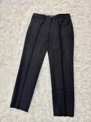 새상품급 띠어리 럭스 슬랙스 테이퍼드 팬츠 다크 그레이 울 혼방