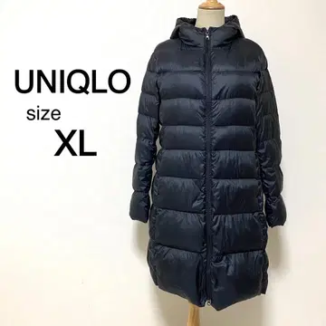 UNIQLO 블랙 컬러 라이트 다운 코트