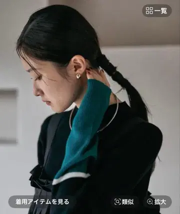 LEPSIM 12게이지 배색 하이넥 풀오버