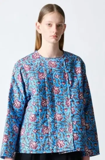 미즈이로 인드 mizuiroind 퀼트 자켓 블루