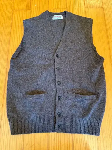 90s 맥그리거 고급 소재 카멜 낙타 베스트 M 브라운