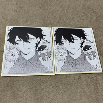 기븐전 원화전 특전 색지 무라타 우게츠 2장 세트