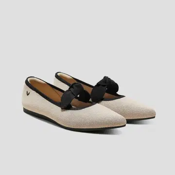 VIVAIA [Addriane] 스틸레토 리본 플랫슈즈