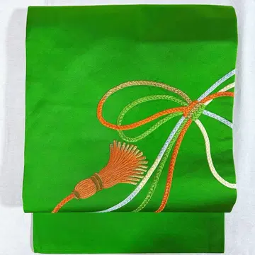 ON46 나고야 오비 그린 장식끈 새상품급 익명 배송 초특가 나고야 제작