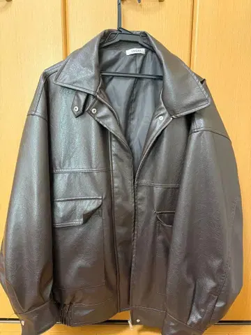 INGNI 브라운 가죽 자켓