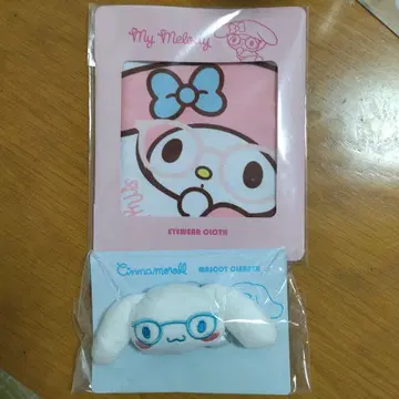 새상품 조프 마이멜로디 다이컷 크로스 시나모롤 마스코트 클리너