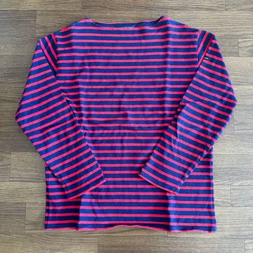 [ SAINT JAMES ] 바스크 롱 T 네이비x레드 ML