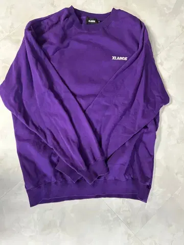 XLARGE 퍼플 크루넥 트레이닝복