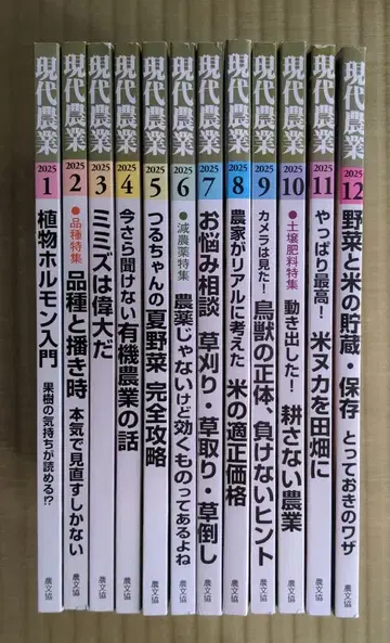 현대 농업 2025년 1월~12월