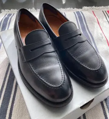 천연 가죽 REGAL GEOX 블랙 로퍼 24.5cm