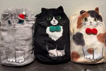 KALDI 칼디 앉아있는 고양이 복조리 3종 세트 (복조리만)