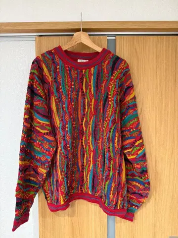 COOGI 멀티 컬러 니트 스웨터