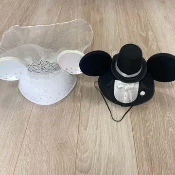 디즈니 웨딩 이어햇 미키 미니