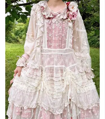 핑크하우스 로즈 레이스 사용 타블리에