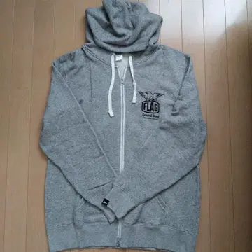 지퍼 후드티 그레이