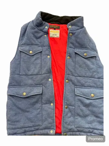 BEAMS x phenomene 다운 베스트 네이비 x 레드 M 사이즈