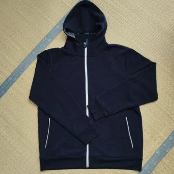 네이비 풀 집업 후드티