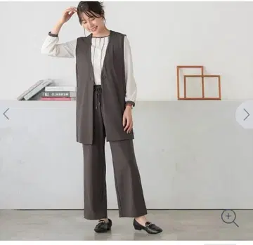 아오키 네이비 베스트 팬츠 셋업