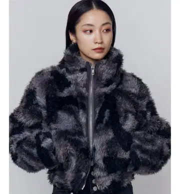 EMODA 보아 자켓 그레이 아우터