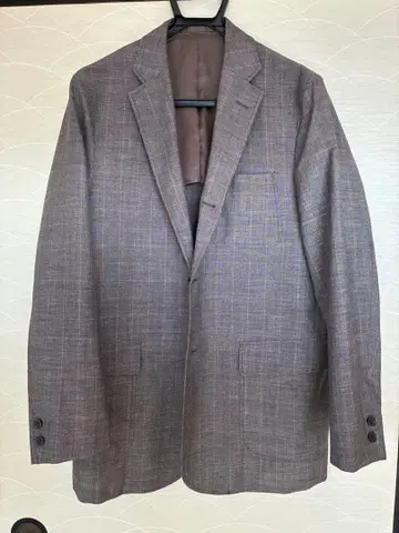 BEAMS 플러스 울 폴리에스테르 린넨 체크 자켓