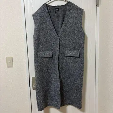 ZARA 롱베스트 다크 그레이