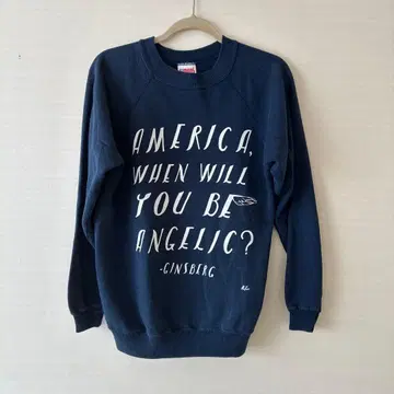 빈티지 맨투맨 긴즈버그 네이비 L 사이즈