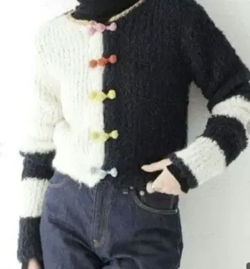 택 포함 미사용 새상품 [ YANYAN ] 가디건