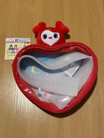 하트형 캐릭터 파우치