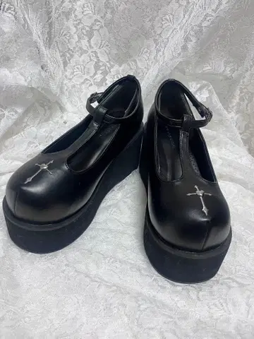 DearMyLove 유메텐보 통굽 펌프스 십자가(24.5cm)