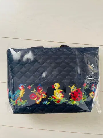 페이러 하이디 패턴 백인 미니백 네이비