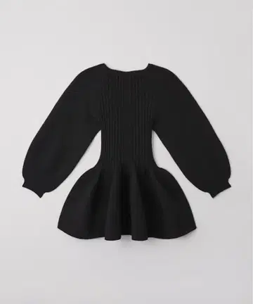 CFCL POTTERY LONG SLEEVE FLARE TOP 블랙