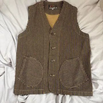 AT-DIRTY/WORKERS VEST/히코리 S